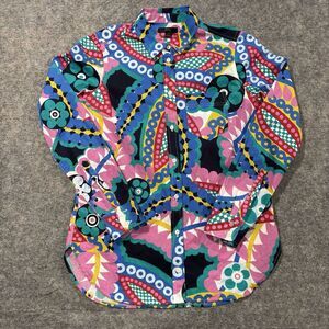 J. Crew Classic Fit Button-up Shirt in Ratti Kaleidoscope Floral Print - Size 2